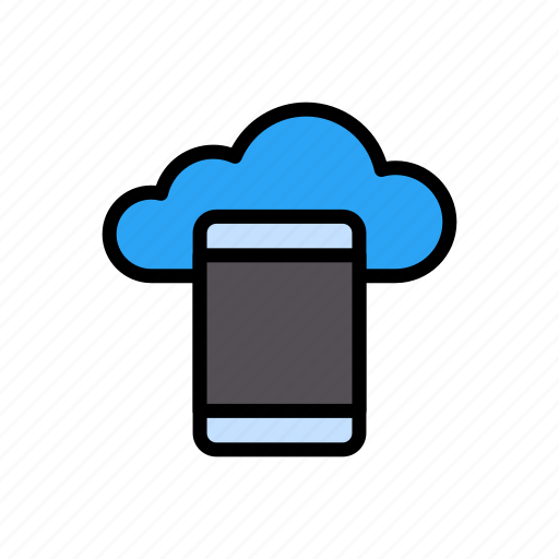 Cloud, media, mobile, phone, storage icon - Download on Iconfinder