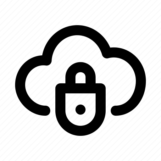 Cloud, data, internet, lock, locked, safe, security icon - Download on Iconfinder