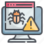 warning, software, error, alert, security 