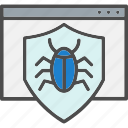 antivirus, bug, insect, protection, shield, virus