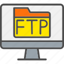 folder, ftp, computer, network, file