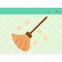 broom, clean, duster, tool, browser