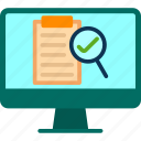 document, evaluate, result, review, verification
