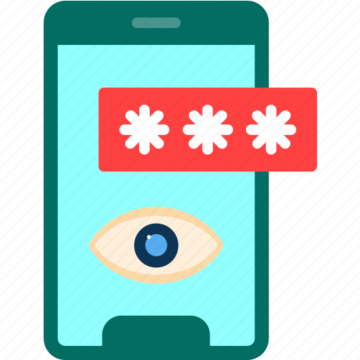 Eye, hide, password, show, mobile icon - Download on Iconfinder