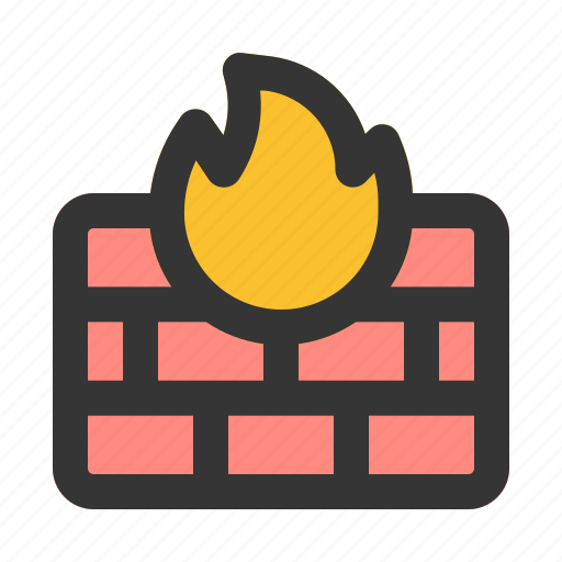 Firewall, malware, security, system, bricks, internet icon - Download on Iconfinder