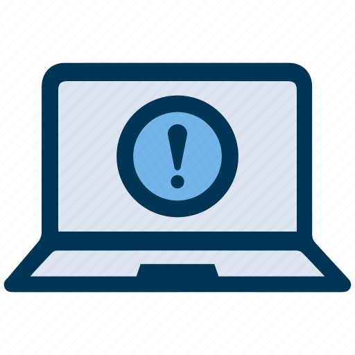 Error, laptop, warning icon - Download on Iconfinder