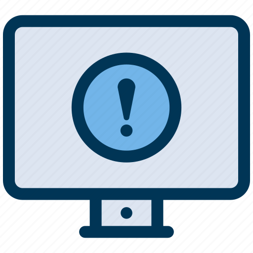 Computer, error, warning icon - Download on Iconfinder