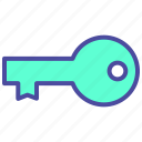door, key, lock, security, unlock