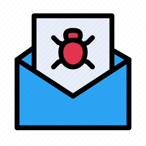 Bug, virus, email, threat, inbox icon - Download on Iconfinder