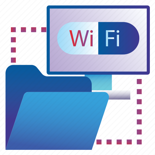 Cloud, documents, folder, sharing, wifi icon - Download on Iconfinder