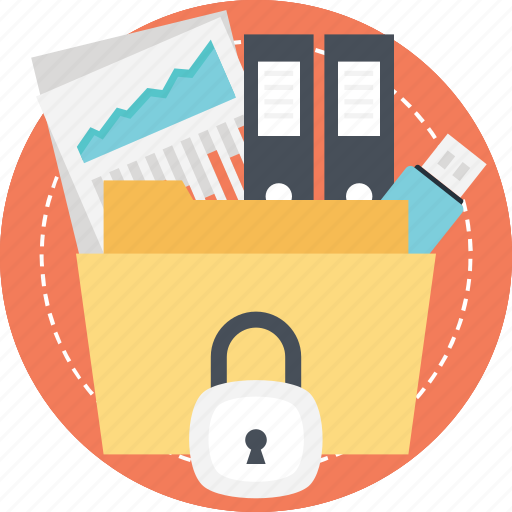 Confidential documents, data encryption, data security, information security, secure folder icon - Download on Iconfinder