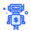 robot, finance, business