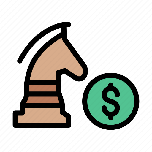 Chess, strategy, planning, dollar, finance icon - Download on Iconfinder