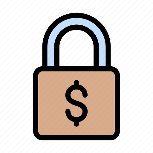 Dollar, finance, lock, protection, secure icon - Download on Iconfinder