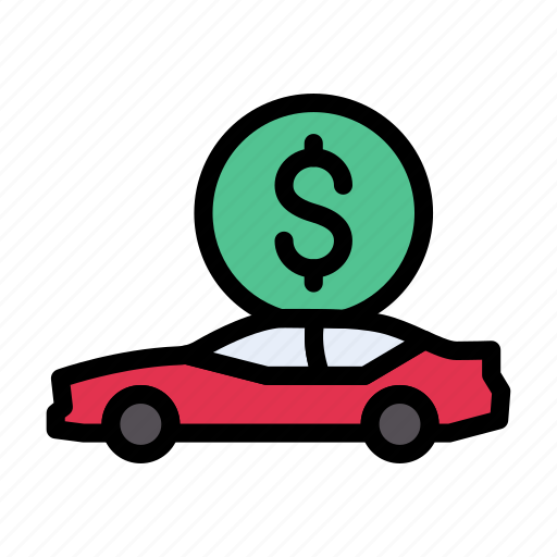 Dollar, money, car, vehicle, investment icon - Download on Iconfinder
