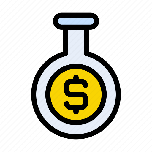 Investment, money, finance, beaker, dollar icon - Download on Iconfinder