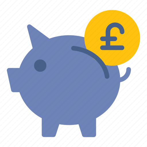 Pig, piggy, money, saving, finance, poundsterling icon - Download on Iconfinder