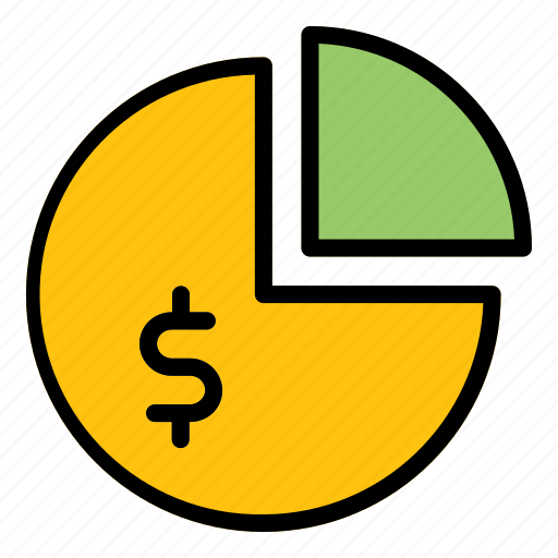 Pie, chart, money, investment, decrease icon - Download on Iconfinder