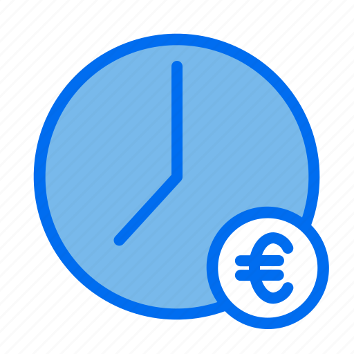 Clock, money, euro, time, management, schedule icon - Download on Iconfinder
