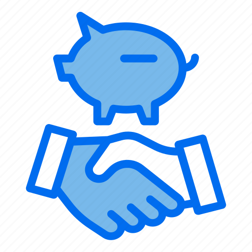 Deal, hand, approved, piggy, saving, finance icon - Download on Iconfinder