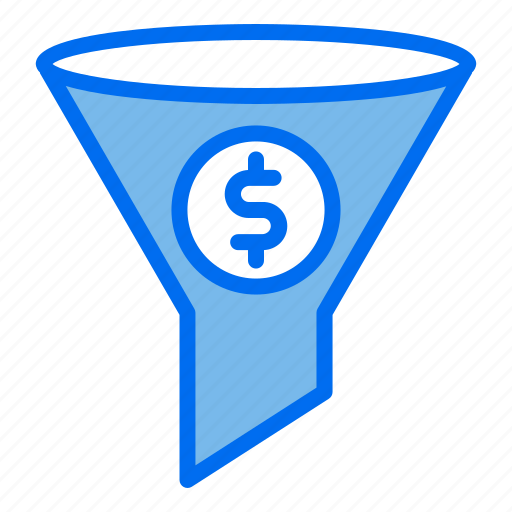 Filter, economy, finance, funnel, money icon - Download on Iconfinder