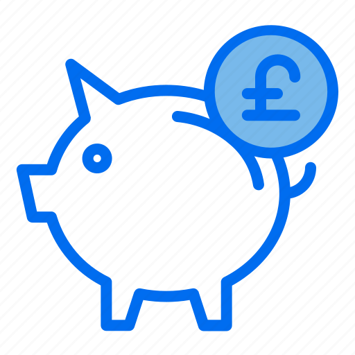 Pig, piggy, money, saving, finance, poundsterling icon - Download on Iconfinder
