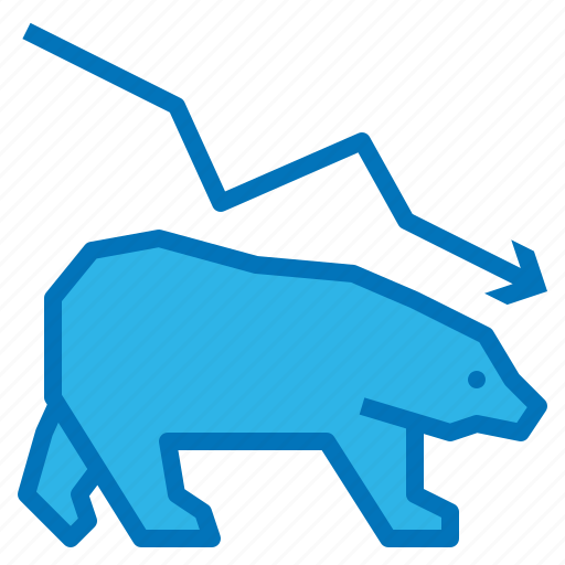 Bear, down, investment, market, stock icon - Download on Iconfinder