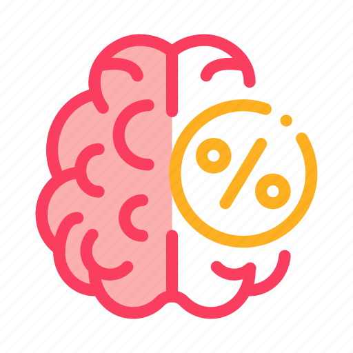 Brain, computer, concept, de, linear, percentage icon - Download on Iconfinder