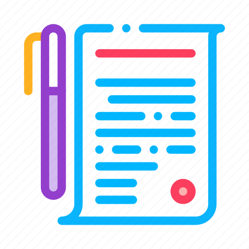 Agreement, ature, business, contract, document, pen icon - Download on Iconfinder