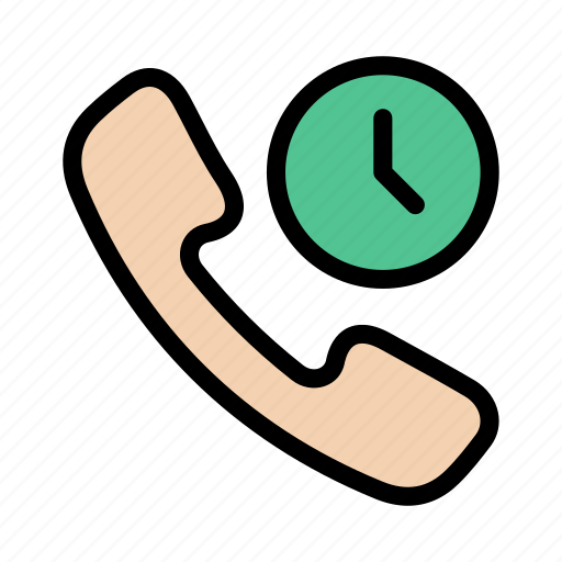 Call, clock, history, phone, time icon - Download on Iconfinder
