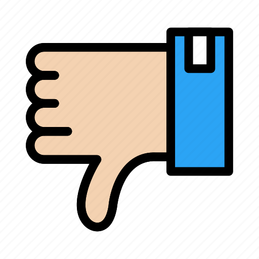 Dislike, hand, sign, thumbdown, unlike icon - Download on Iconfinder