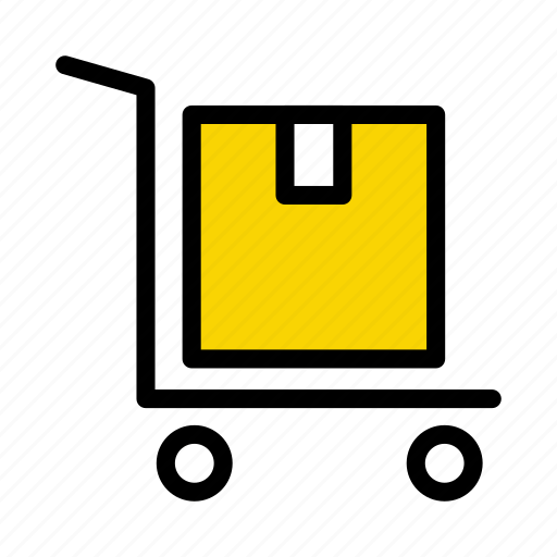 Box, delivery, dolly, parcel, shipping icon - Download on Iconfinder