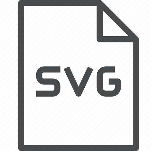 File, svg, document, extension, format, vector icon - Download on Iconfinder
