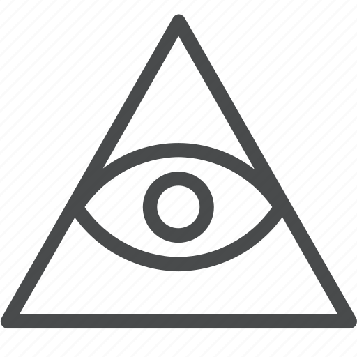 Eye, triangle, geometric, pyramid, see, third icon - Download on Iconfinder