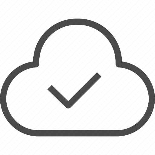 Checkmark, cloud icon - Download on Iconfinder on Iconfinder