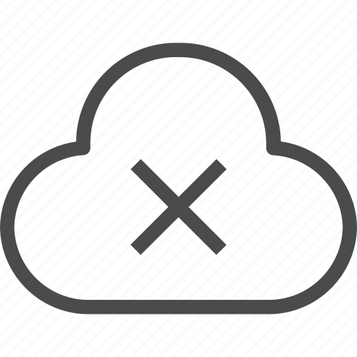 Cloud, error, internet, missing icon - Download on Iconfinder
