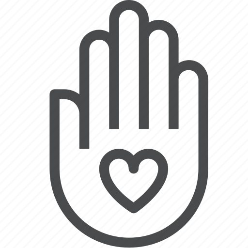 Hand, heart, altruism, donate, give, help, volunteer icon - Download on Iconfinder