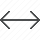 arrows, horizontal, direction, navigation, wide, width