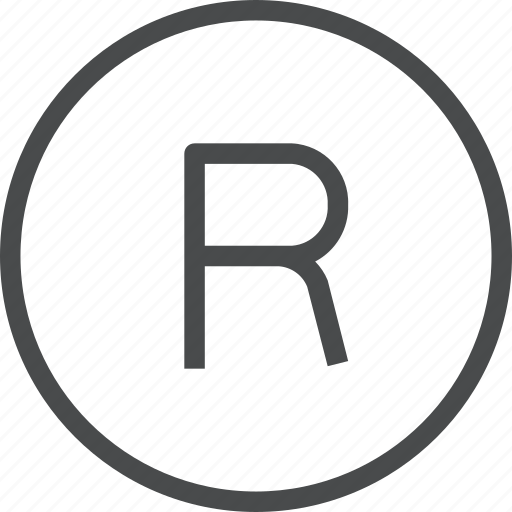 Registered, copyright, symbol, trademark icon - Download on Iconfinder