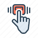 click, graphic, hand, interface, selection, touch, user