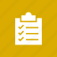 checklist, clipboard, inventory, list, report, tasks, todo 