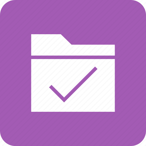 Accept, check, data, folder, ok, storage icon - Download on Iconfinder