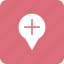 add, gps, location, map, more, navigation, pin 