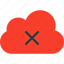 cloud, data, error, remove, storage, warning