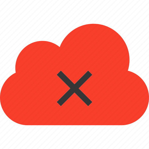 Cloud, data, error, remove, storage, warning icon - Download on Iconfinder