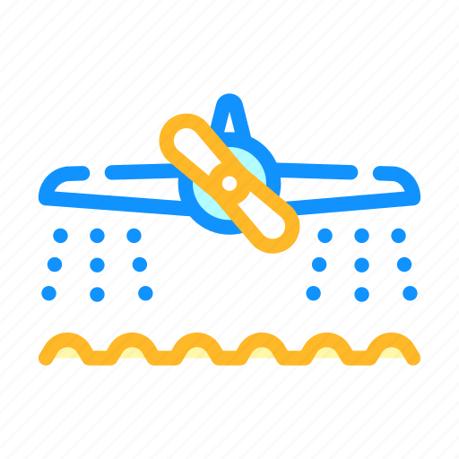 Airplane, can, field, hose, watering, well icon - Download on Iconfinder