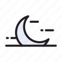 moon, night, islam, religious, muslim