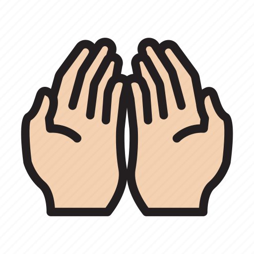 Prayer, hand, muslim, religious, sign icon - Download on Iconfinder