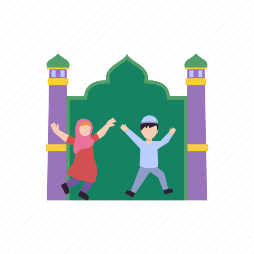 Playing, kids, religion, muslims, islam icon - Download on Iconfinder