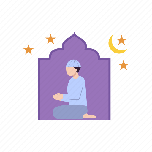 Prayer, male, religion, islam, mosque icon - Download on Iconfinder